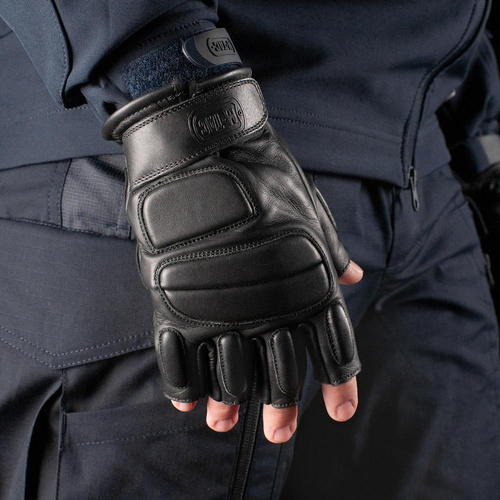 Bekleidung - M-Tac - Assault Tactical Mk.1 Fingerlose Handschuhe - Schwarz - 90211002 - Taktisch Handschuhe