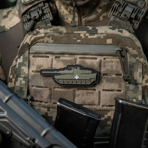 M-Tac - Patch Tank mit einem Kreuz - PVC 3D - Grün - 51338310 - Andere