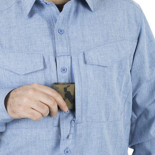 Hemden & Pullover - Helikon - Koszula Defender Mk2 Gentleman Shirt® - Melange Blau - KO-DGM-PO-6520Y