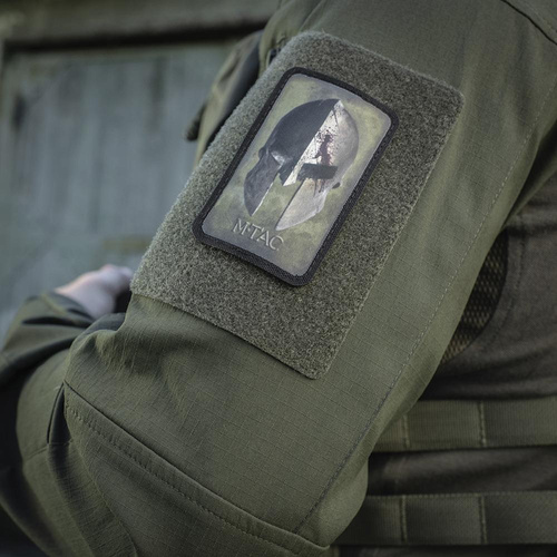 M-Tac - Spartan Helm Patch - Moral Patch - Ranger Grün / Schwarz - 51102023 - Morale Patch