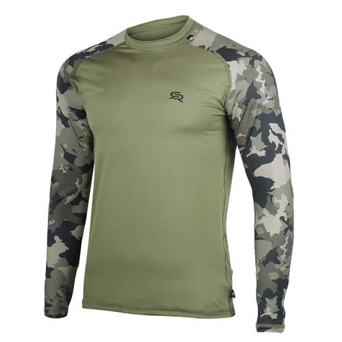Rough Radical - Furious Army LS Thermohemd - Langarm - Khaki / Moro - Sporthemden