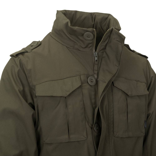 Militärjacken - Helikon - Militärjacke Covert M65 - Erdbraun/Schwarz - KU-C65-DC-0A01A