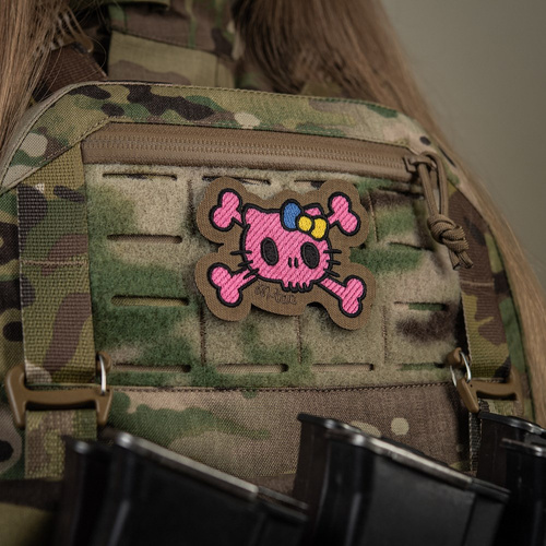 Morale Patch - M-Tac – Kitty Pink Patch – Stickerei – Gelbe und Blaue Schleife – Coyote – 51393005