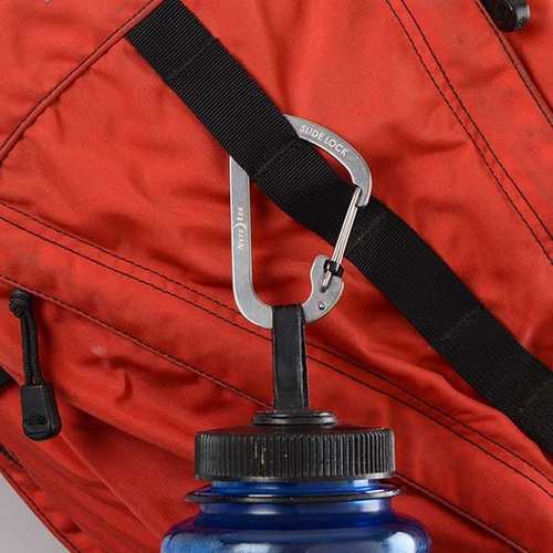 Nite Ize - SlideLock Karabiner-Set #2, #3, #4 - Schwarz - CSLC-01-R6 - Stahlkarabiner - Outdoor