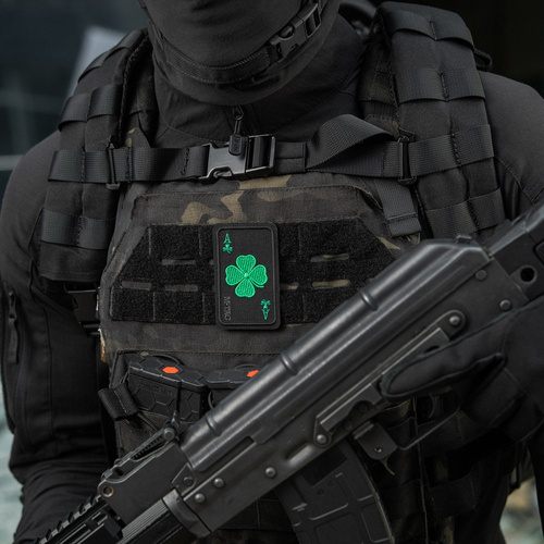 M-Tac – Lucky Card Patch – Cordura 500D – Kleeblatt – Schwarz – 51391002 - Andere - Verschiedenes