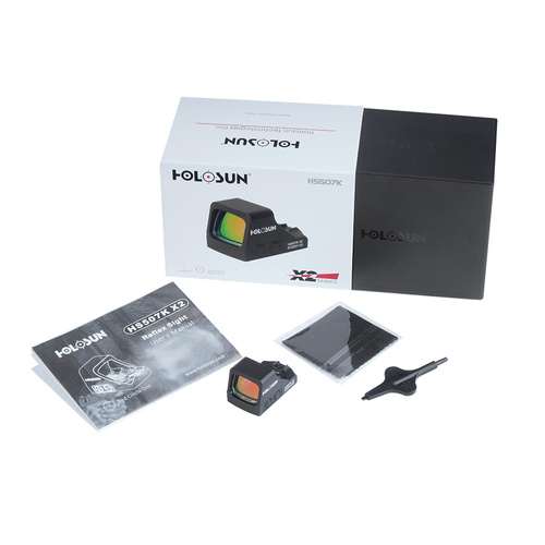 Holosun Kollimatorvisiere - Holosun - Kollimator HS507K Open Reflex SubCompact Pistol Sight - MRS - Schwarz - HS507K-X2