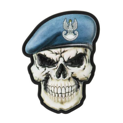 M-Tac - Moralabzeichen - Schädel im Barett - Polen Küstenverteidigungskräfte - Klettverschluss - PVC 3D - 52338205 - Andere