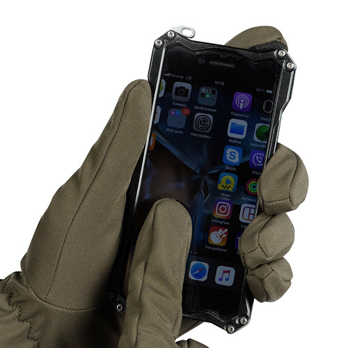 Winterhandschuhe - M-Tac - Winter-Softshell-Handschuhe - Olive - 90010001