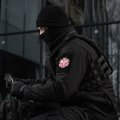 Verschiedenes - M-Tac - Sanitäter Gesticktes Medizinisches Abzeichen Paramedic - Schwarz - 51432002 - Blutgruppe & Medic