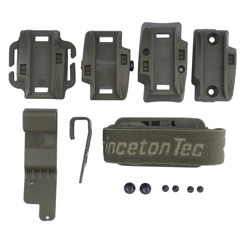 Outdoor - Princeton Tec - Charge MPLS LED-Helm-Taschenlampe - 55 Lumen - Rot / Blau / IR - Olive Drab - C-RBI-OD - LED-Taschenlampen