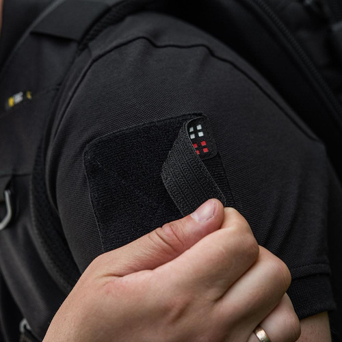 M-Tac - Polnischer Flaggenaufnäher - Fluoreszierend - Pixel - Laserschnitt - Schwarz / Rot / Weiß - 51005102 - Flaggen - Verschiedenes