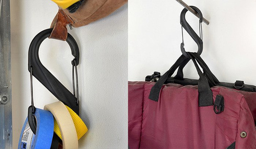 Kunststoffkarabiner - Nite Ize - S-Biner #8 Kunststoff schwarz Gate - Schwarz - SBP8-03-01BG