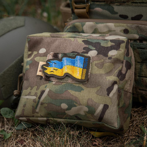 M-Tac – Ukraine-Flaggen-Aufnäher – Stickerei – Cordura 500D – links – Rangergrün – 51298023 - Morale Patch - Verschiedenes