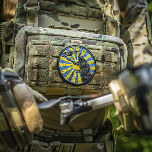 Andere - M-Tac – Aufnäher „Weg des Samurai“ – Stickerei – Gelb/Blau – 51426002