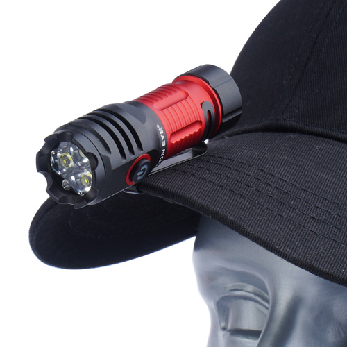 LED-Taschenlampen - Falcon Eye - Hand-Taschenlampe Omega 1K - Blitzlicht - 1000 lm - Schwarz/Rot - FHH0141