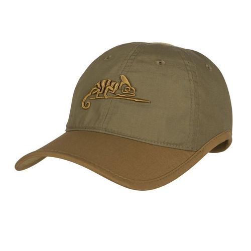 Helikon - Logo-Kappe - PolyCotton Ripstop - Adaptiv Grün / Coyote - CZ-LGC-PR-1211A - Caps & Feldmützen