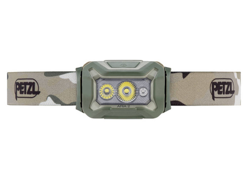 LED-Taschenlampen - Petzl - Aria 2 LED-Kopflampe - 450 lm - RGB - Grün / Camouflage - E070BA01