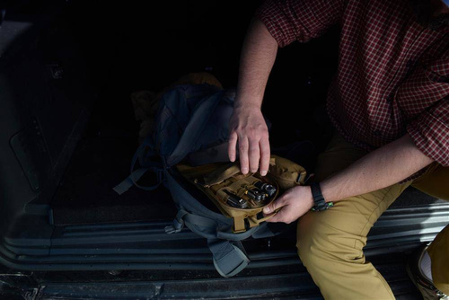 Helikon - Klettverschluss-Paneel Einsatz MOLLE Adapter 2 - Cordura - Shadow Grey - IN-MA2-CD-35