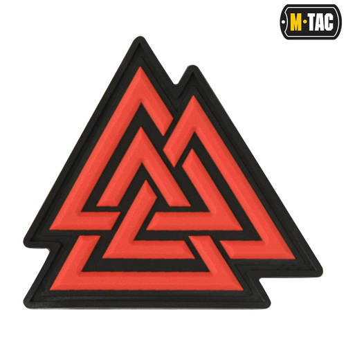 M-Tac - 3D PVC Patch Valknut - Rot / Schwarz - 51163233 -  3D PVC Morale Patches