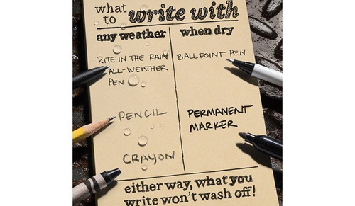 Rite in the Rain - Allwetter-Notizbuch - 4 x 6" - 446 - flache dunkle Erde - Notizbücher & Zubehör