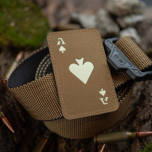 Morale Patch - M-Tac - Militär-Patch Ace of Spades - Cordura 500D - Coyote / Fluoreszierend - 51109599