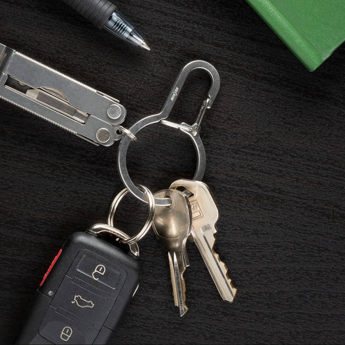 Outdoor - Nite Ize - Doppelkammerkarabiner DualPass - Stahl - Silber - DDK-11-R3 - Stahlkarabiner