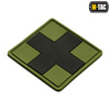 M-Tac - Medic Cross Square 3D PVC Patch - Schwarz/Olive - 51124102