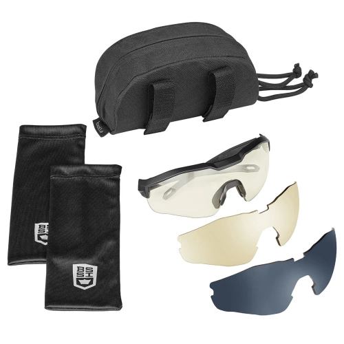 Bolle Tactical - Ballistic Glasses MY6 Eyeshield - Platinum - Drei Visiere - MY6EST72W - Ballistische Brillen