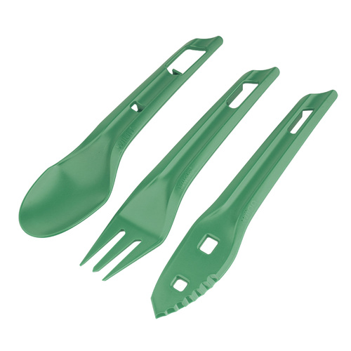 Wildo - The OCYs™ Reisebesteck-Set - Gabel / Messer / Löffel - Grün - 3201  - Touristenbesteck