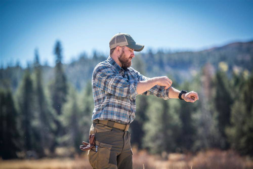 Helikon - Hybrid Outback Pants® Hose - DuraCanvas® - Coyot / Taiga Green- SP-HOP-DC-1109A - Cargohosen