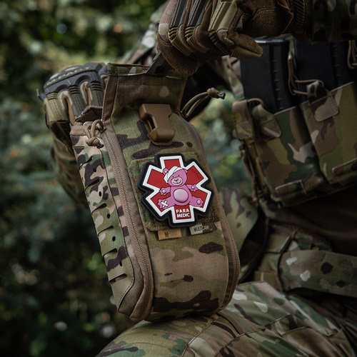 Verschiedenes - M-Tac – Sanitäter-Teddybär-Aufnäher – 3D-PVC – Weiß/Rot – 51348343 - 3D PVC Morale Patches