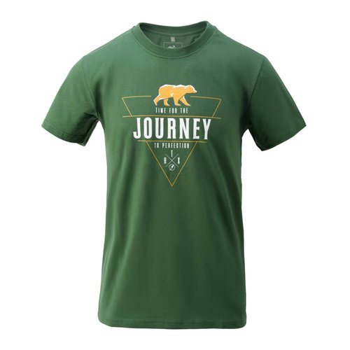 Helikon - T-Shirt Journey to Perfection - Baumwolle - Monstera Green - TS-JTP-CO-MG - T-Shirts - Bekleidung