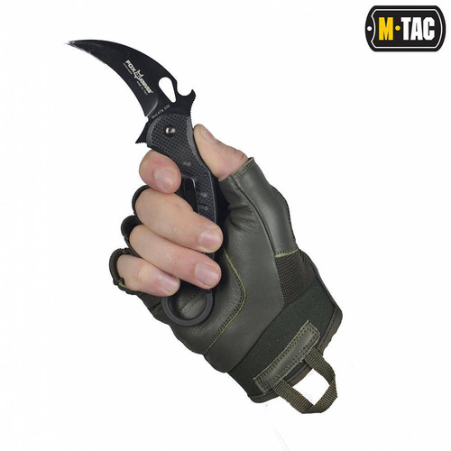 Taktisch Handschuhe - M-Tac - Assault Tactical Mk.4 Fingerlose Handschuhe - Olivgrün - 90214001