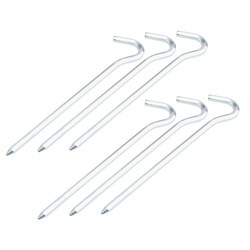 Rockland - Zeltnägel - 18 cm - Sechskant - Aluminium - 6 Stk.