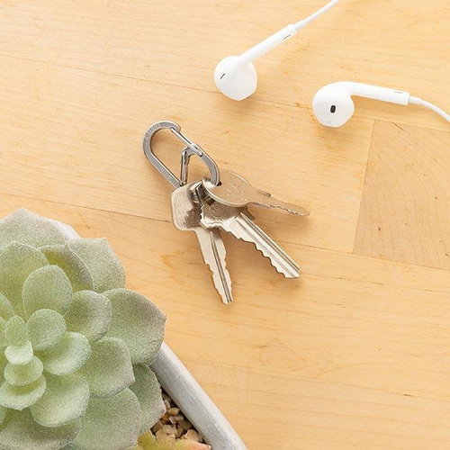 Nite Ize - G-Series™ #1 Dual Chamber Karabiner - 2 Stk. - Stahl - Schwarz - GS1-01-2R6 - Stahlkarabiner - Outdoor