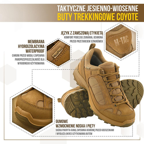 Bekleidung - M-Tac - Trekking-Stiefel für Herbst und Frühjahr - Cordura - Coyote - 1JJ115/6TPLV - Militärstiefel