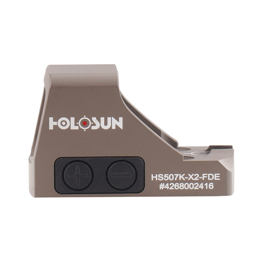 Outdoor - Holosun - Kollimator HS507K Open Reflex SubCompact Pistol Sight - FDE - HS507K-X2-FDE - Holosun Kollimatorvisiere