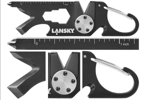 Lansky - Road Micro-Tool Sharpener mit Karabiner - ROAD1 - Messerschärfer - Outdoor