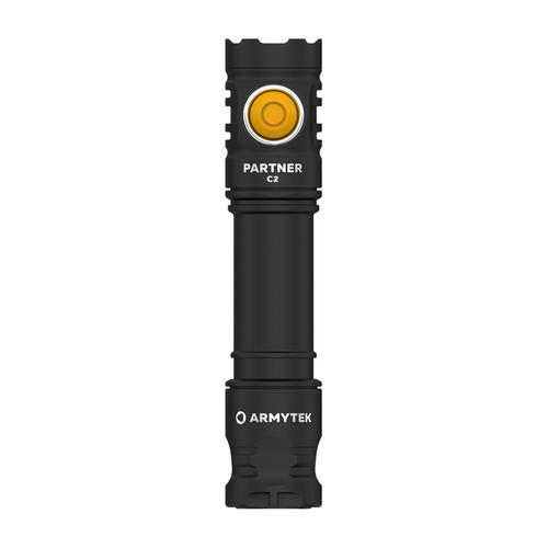 Armytek - LED-Taschenlampe Partner C2 - Warmes Licht - 1020 lm - 18650 - Schwarz - F07802W - LED-Taschenlampen - Outdoor