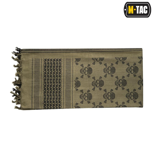 M-Tac - Shemagh Tragetuch - Piratenschädel - Olive/Schwarz - 40903001 - Headwraps, Shemags & Schals - Bekleidung