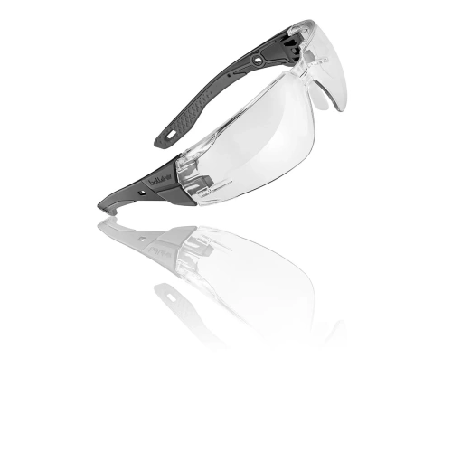 Gesichtsschutz - Bolle Safety - Schutzbrille RUSH+ 2.0 - EN ISO 16321-1 - Platinum - Durchsichtig - RUSPMN10E