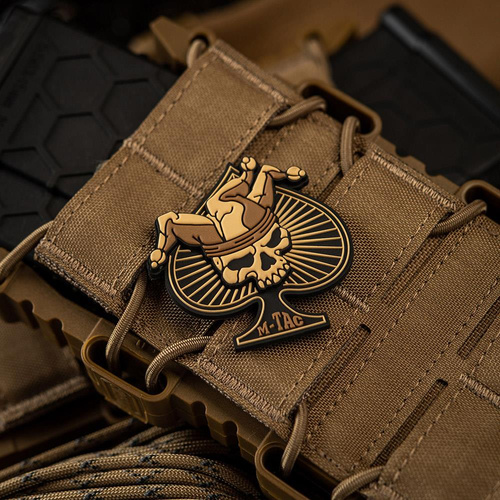 3D PVC Morale Patches - M-Tac – Ace of Spades-Patch – PVC 3D – Coyote – 51108205