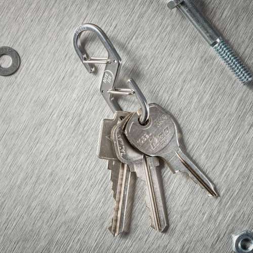 Outdoor - Nite Ize - Doppelkarabinerhaken der Z-Serie #2 - Stahl - Silber - ZS2-11-R6 - Stahlkarabiner