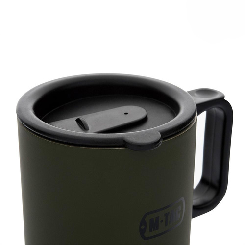 M-Tac - Thermobecher mit Deckel - 450 ml - Olive - 60010001 - Tassen & Thermoskannen - Outdoor