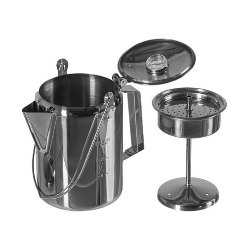 Besteck & Geschirr - Mil-Tec - Wasserkocher / Kaffeekanne mit Perkolator - 1,2 l - 14680400
