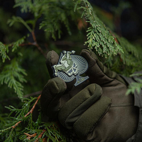 Verschiedenes - M-Tac – Ace of Spades-Patch – PVC 3D – Oliv – 51108201 - 3D PVC Morale Patches