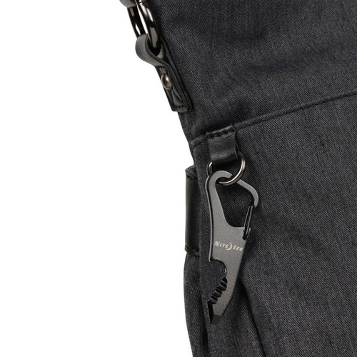 Outdoor - Nite Ize - Karabiner mit Werkzeugset DoohicKey ClipKey Tool - Stahl - Schwarz - KMTCK-01-R3 - Stahlkarabiner
