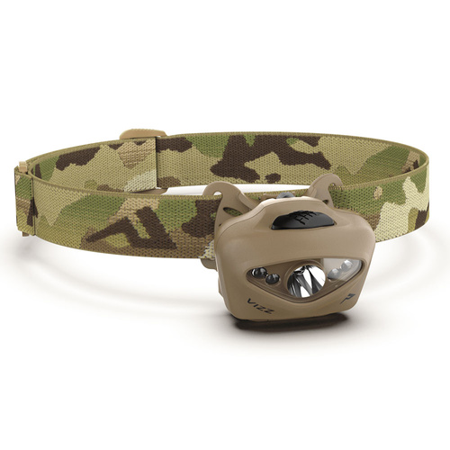 Princeton Tec - VIZZ TAC MPLS Stirnlampe - TAN / MultiCam - VIZZ-MPLS-MC - Helm Lichter