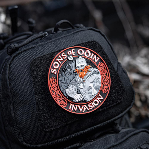 3D PVC Morale Patches - M-Tac - 3D PVC Aufnäher Sons of Odin - Schwarz/Rot - 51137233