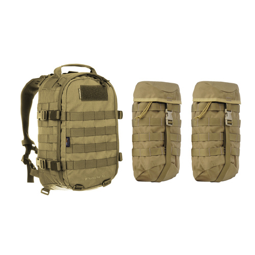 WISPORT - Sparrow 16 Rucksack mit zwei Seitentaschen - 16 + 10 l - Coyote - Militärrucksäcke - Outdoor